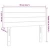 VidaXL Tête de Lit à LED Meuble de Chambre à Coucher Accessoire de Lit Simple Tête de Cadre de Lit Intérieur Gris Clair 3121734
