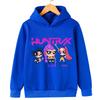2025 New Kpop Witch Hunt Children's Hoodie Fashionable and Versatile Cartoon Pattern Printed Girls' Sportswear