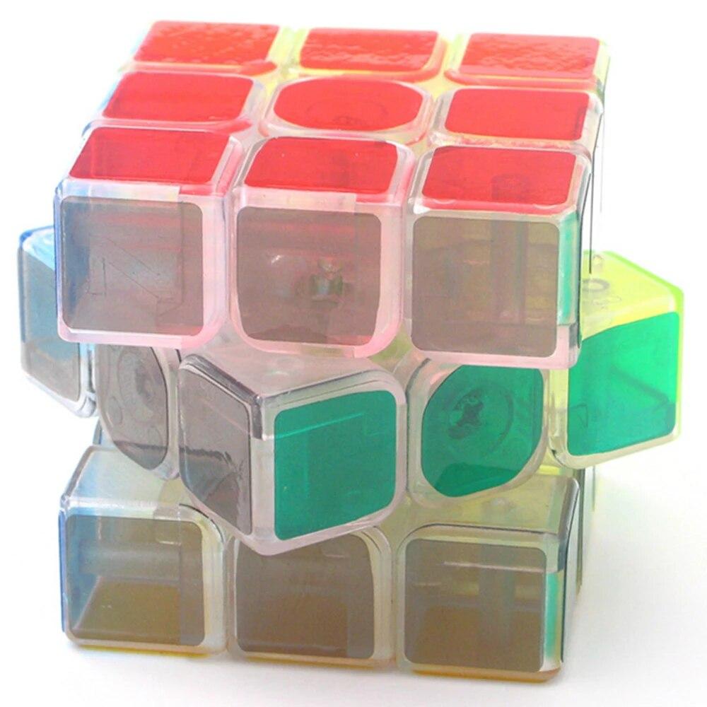 ZCUBE Intelligence Z CUBE for Girl Boy 06 Yr Square 3x3 Z-CUBE Crystal Magic Brain Speedcube Puzzle გამჭვირვალე 3D თავსატეხი 333cube