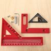 2-in-1 Carpentry Set Square and Small Triangle Ruler Combination Set - 3D Multi-Angle Framing Square Protractor Rafter Square