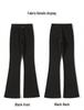Women's Black High-Waisted Micro-Flared Jeans, 2025 Spring/Autumn Collection