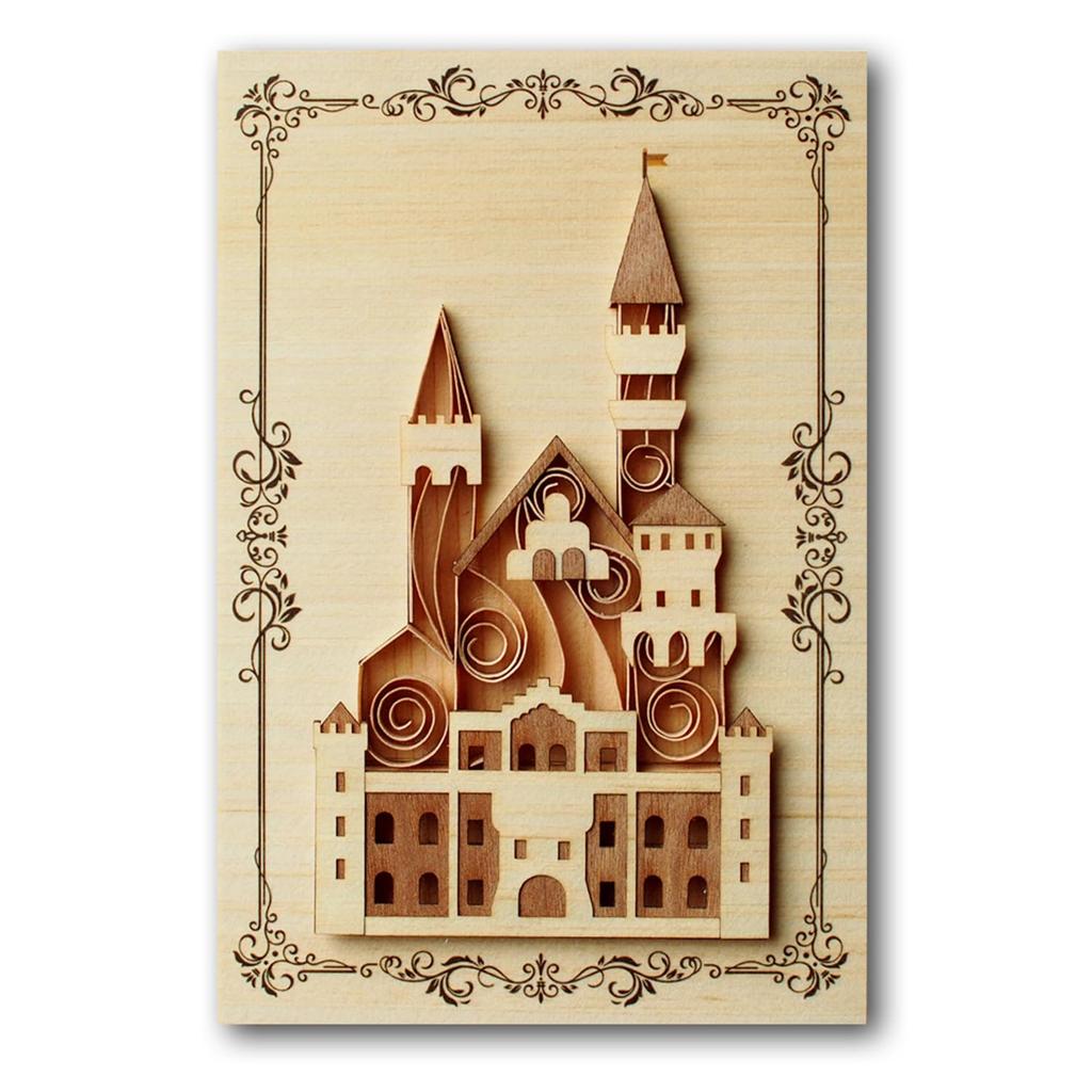 KINOWA "Little Bavaria" Quilling Castle Kit, Original Handmade, Made In Japan