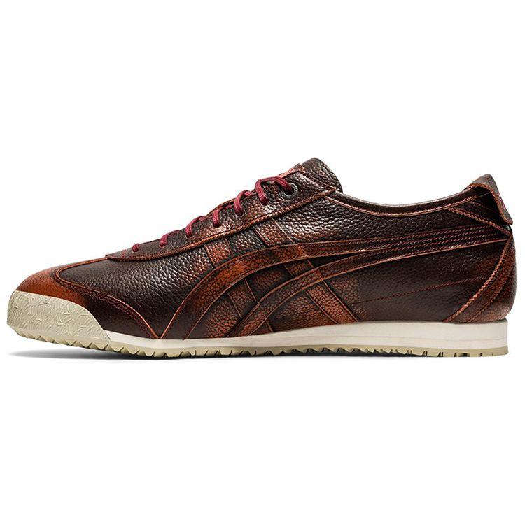 Onitsuka Tiger Mexico 66 Sd Non-Slip Durable Lightweight Low-Top Sports Casual Shoes Unisex Sneakers Black Red Brown 1183A837-500