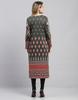 MONTE CARLO Womens Self Design Round Neck Wool Blend Kurti