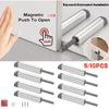 5/10er Pack Push-to-Open Dämpfer Puffer Magnetische Schranktürriegel Soft-Close-Mechanismus Rücksteller Schrankfang Schubladentürstopper