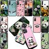Lovely Panda Cute Silicone Cover for Xiaomi Redmi Note 12 11 10 Pro 10A 10C 12C 13C Note12 12Pro Coque Phone Case