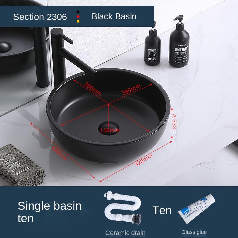 Ceramic Matte Countertop Washbasin Washbasin Engineering Hotel Apartment Bathroom Washbasin