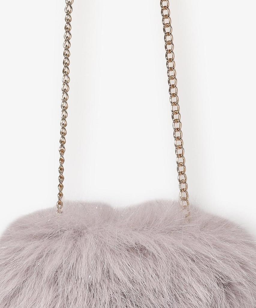 Afternoon Tea Living JQ06 Glitzer Kunstpelz Smartphone Umhängetasche, Grau