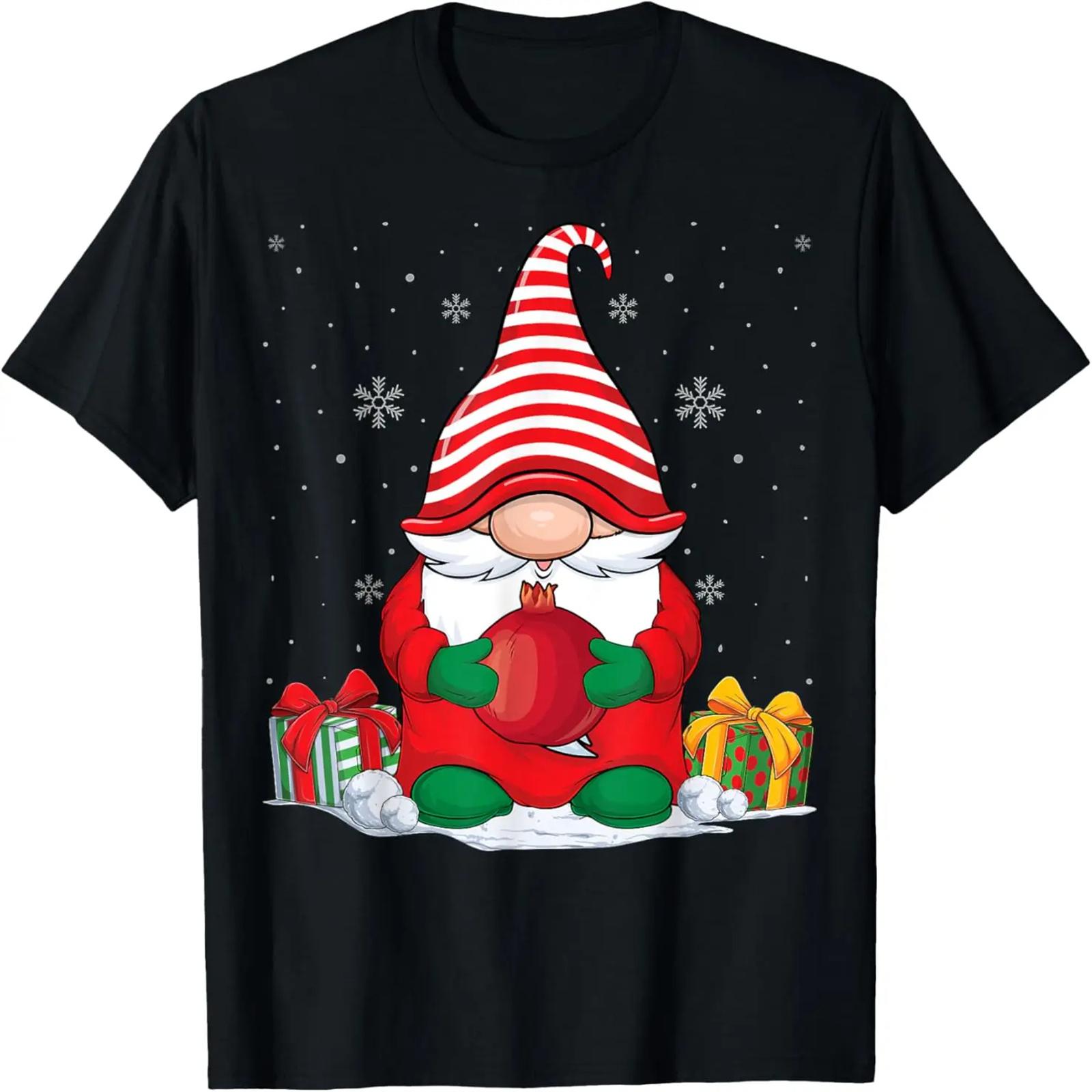 

Pomegranate Christmas Gnomes Pomegranate Lover Men Women T-Shirt XXXXXL чорний