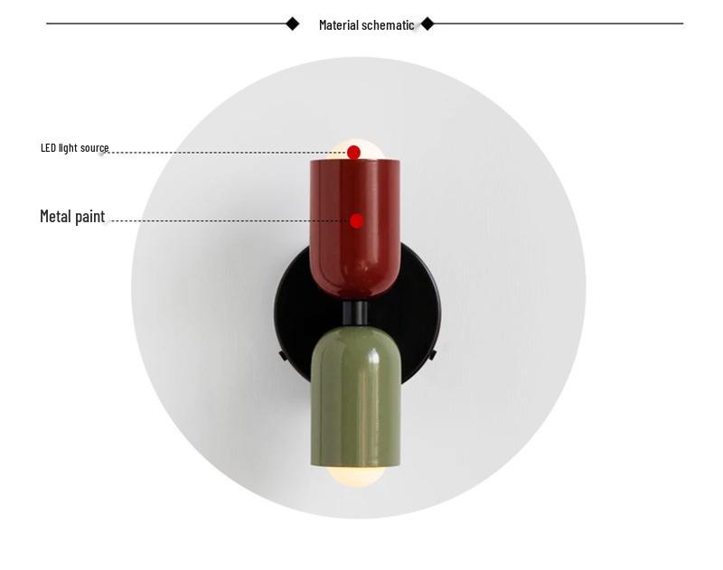 Nordic Mid-Century Cream Bedroom Wall Lamp: Designer Bedside & Living Room Decorative Lighting for Home or Hotel.