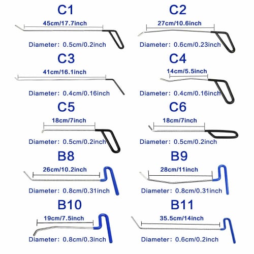 Furuix Car Dent Repair Tool Kit, Car Dent Repair Tool Set, Dent Removal, Vacuum Lifter, Dent Extrusion Tool, Sheet Metal Work, Complete Kit, Dent Tool