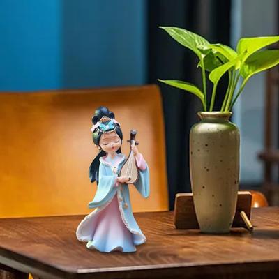 Estátua de Beleza Chinesa - Decoração Elegante para Quarto ou Bar