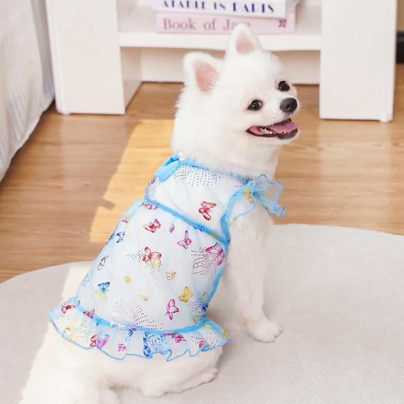 Pet Cats Can Be Taken Out. Love Summer Dresses Dog and Cat Supplies Corgi Dog Clothes and Accessories