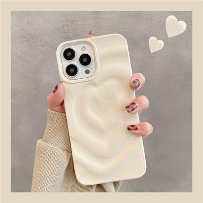 Πολυτελής Μόδα Θήκη Καρδιά Αγάπης Για iPhone 16Pro Max 15 14 13 12 11 14 Plus Χαριτωμένη Μαλακή Σιλικόνη Προφυλακτήρας Αντικραδασμική Κάλυψη