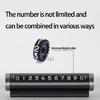 Not Slip Roller Face Temporary Parking Sign Aluminum Car Phone Plate Fade Resistant Car Parking Number Plate Roller