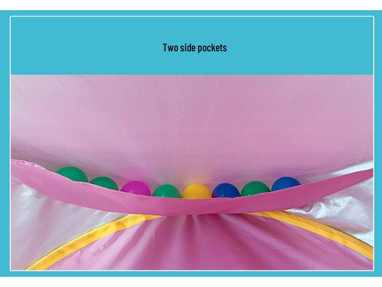 Baby Castle Beach Sunshade Quick-Open Folding Playhouse Tent for Kids