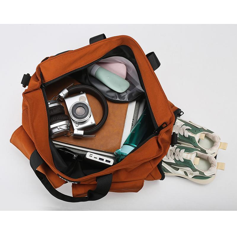 Portable Large Capacity Sports Fitness Bag Dry Wet Separation Yoga Bag Men Women Short-Distance Travel Bag Separation Shoes Bags