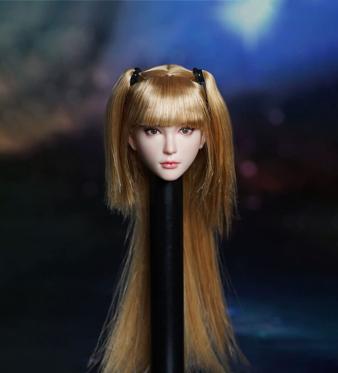 

scale female head beautiful woman head fits female action figure 1/6 carving, sculpt, 12-inch