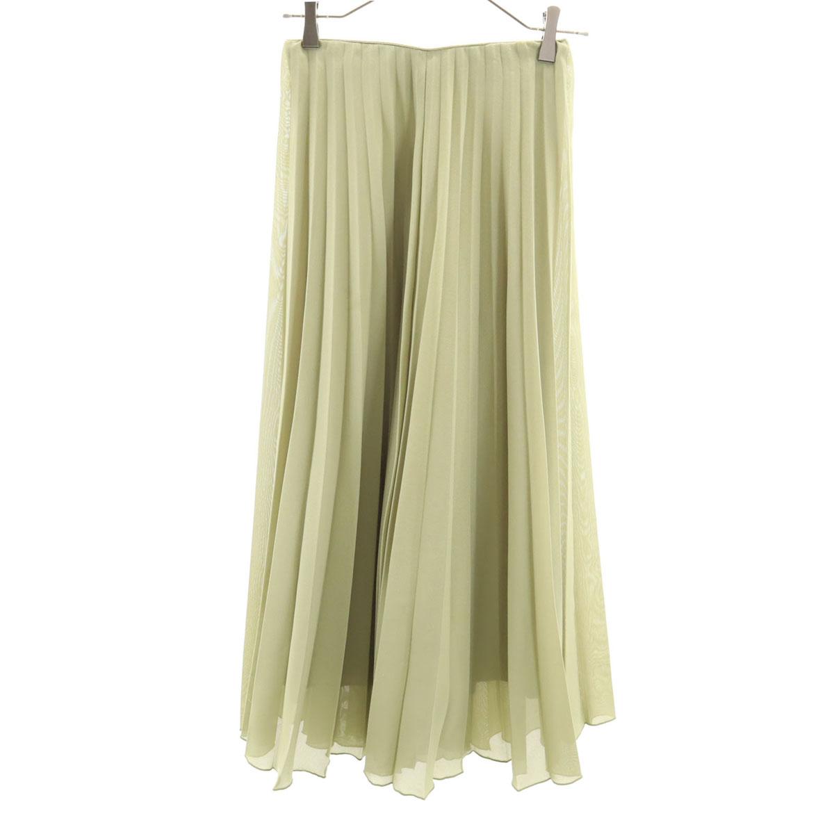 

Mila Owen Long length Pleats skirt Beige Women Used