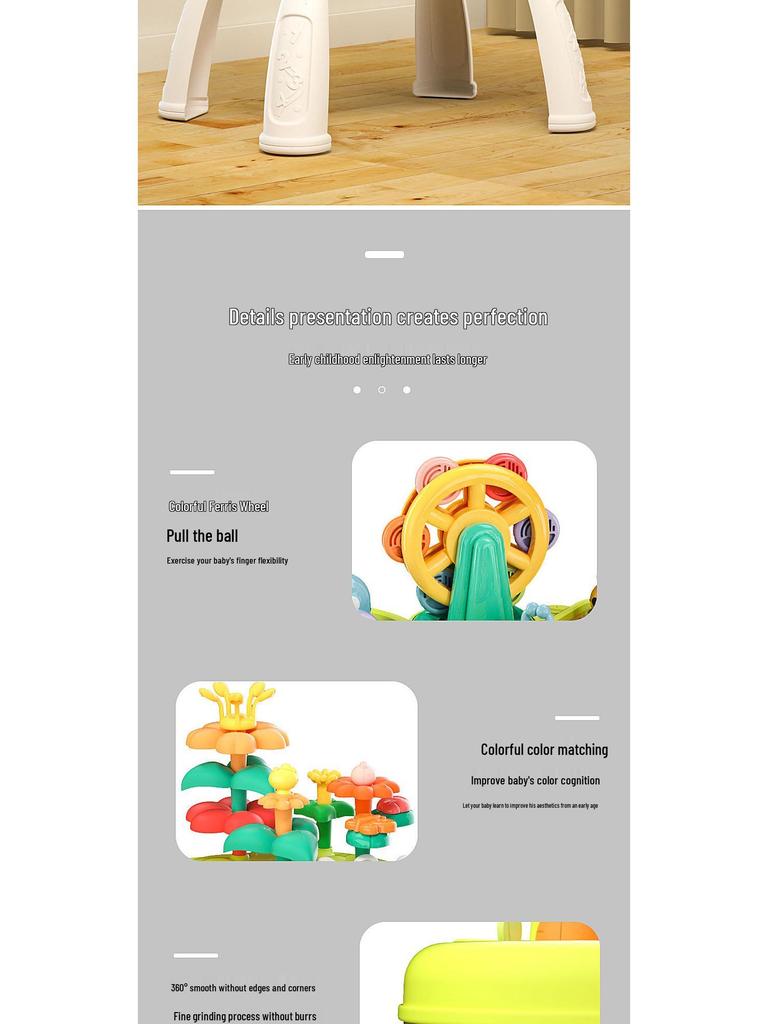 Farm Paradise Multi-Function Game Table: Early Education & Parent-Child Interaction Toy