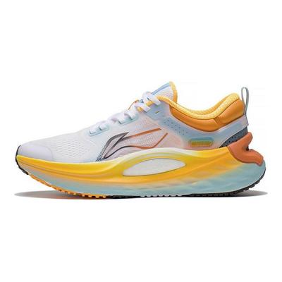 Buty do biegania Li Ning Shock Absorption Support Odblaskowe Niskie Męskie Trampki Niebiesko-Pomarańczowe ARZS001-14