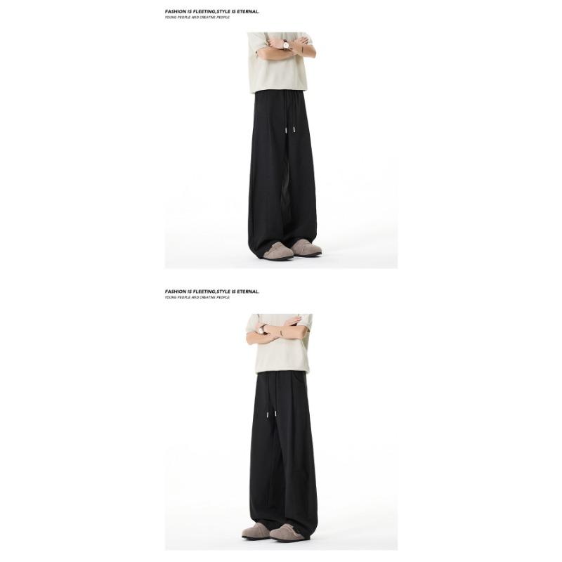 Old Money Style Vintage Linen Look Loose Drawstring Wide Leg Casual Pants