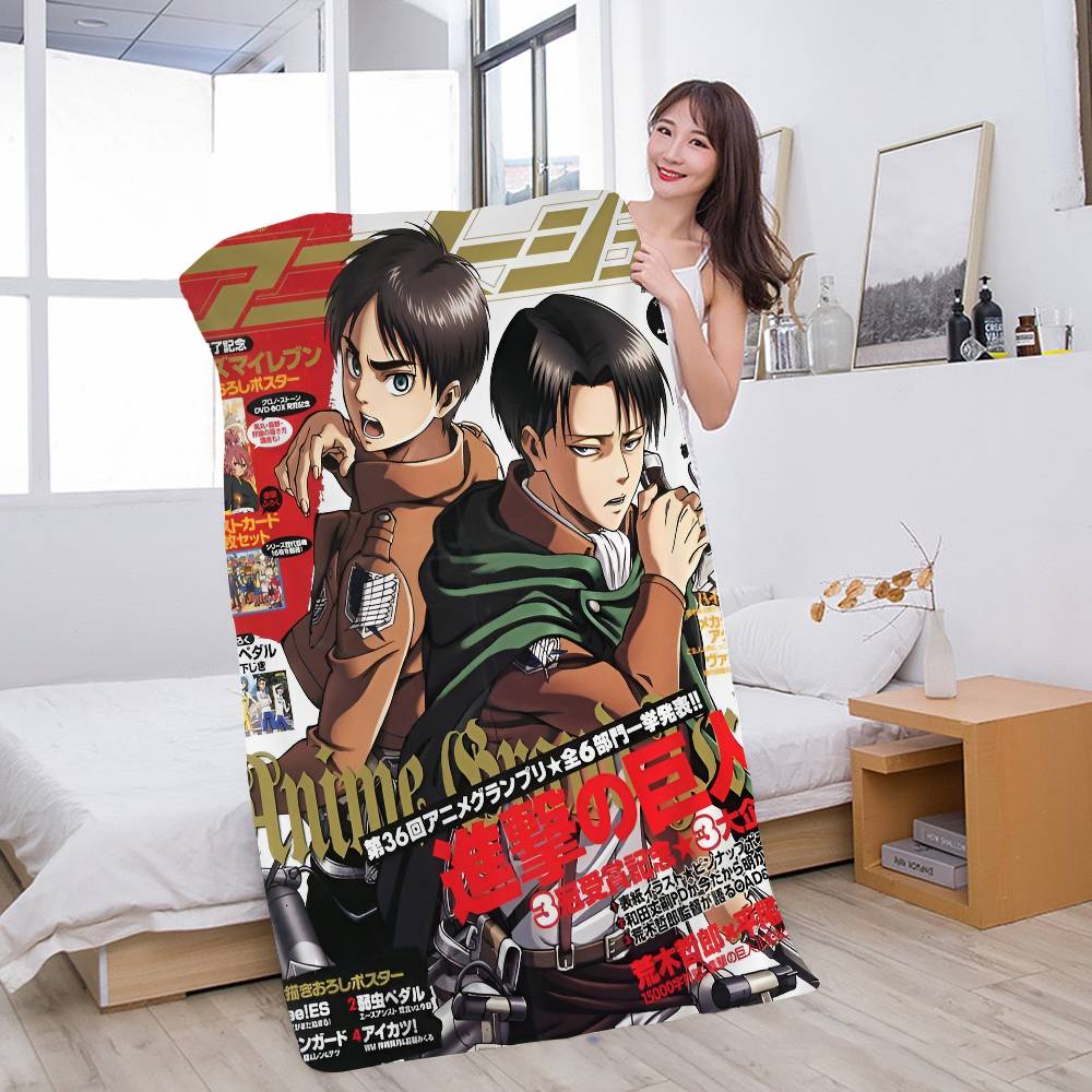 A-Attack On T-Titan Microfiber Printed Beach Towel Mountain Climbing Yoga Beach Swimming Running Absorbent Soft Towel