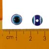 150pcs Round Blue Resin Beads Blue Handmade Resin Beads Eye Shape Beads  Home Decoration