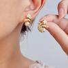 New Fashion Light Luxury Star Stud Earrings Simple Niche Design Earrings Daily Commute Versatile Ear Jewelry