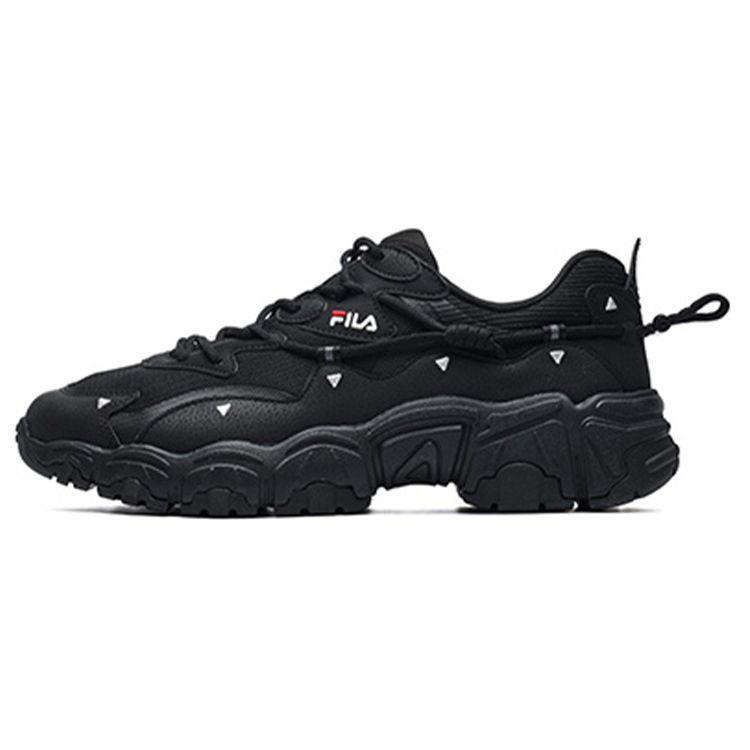 FILA Cat Paw 2.0 Sports Fashion Comfortable Fabric Synthetic Leather Low-Top Casual Running Shoes Eighth Generation Women sneaker Black F12W134108FBK