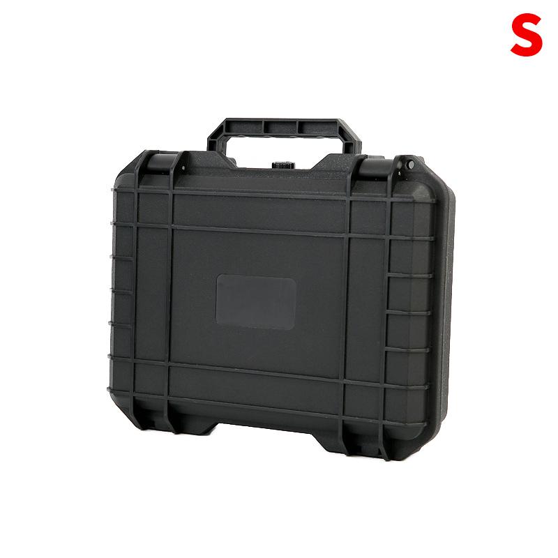 One Waterproof Rigid Carrying Tool Bag Pre Cut Foam Safety Storage Box Impact Resistant Hardware Toolbox S чёрный
