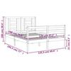 VidaXL Bed Frames with Headboard White Small Double Solid Wood 3194672