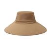 Men's Big Brim Sun Hat Top Detachable Fisherman's Hat Sunscreen Hat Solid Color Outdoor Mountaineering Fishing Hat