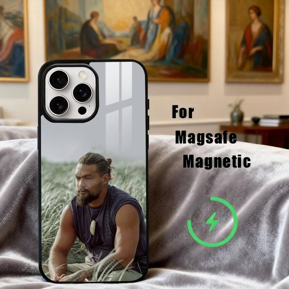 J-Jason Renowned M-Momoa Phone Case For iPhone17,16,15,14,13,12,11 Plus,Pro Max Magnetic For Magsafe Wireless Charging