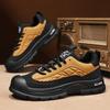 Fashion Men's Retro Style Trendy Sports Outdoor Thick Soled Mountaineering Anti Slip Spring Fashion Lace Up Workwear Shoes Large Size