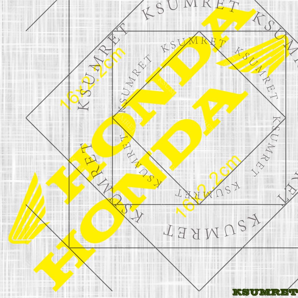 FIQ1 For Honda Motorcycle Stickers Logo Decal Waterproof