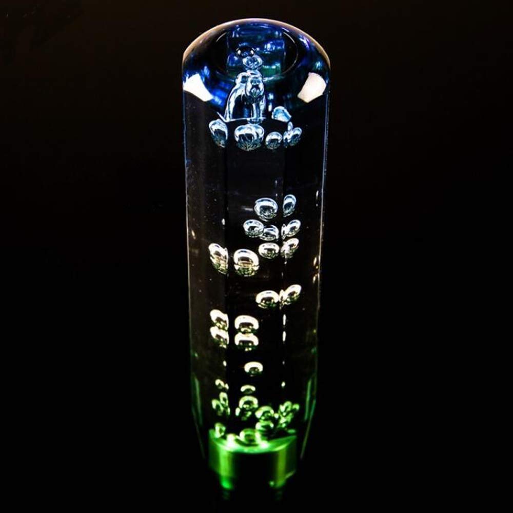 HANSWD Universal Crystal Shift Bubble Compatible with Includes 3 Fits Most Japanese Cars Blue White Green Knob, Octagonal, 100mm, Gate, AT/MT