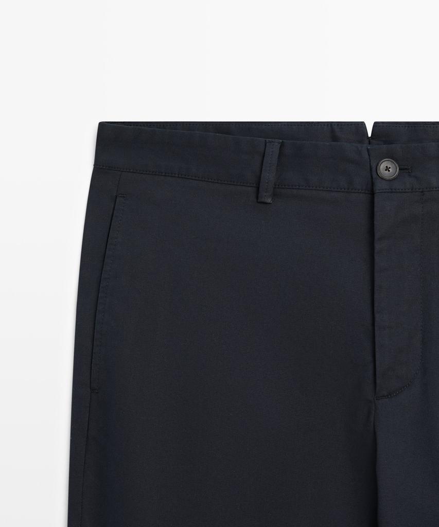Masimodutti Slim Fit Textured Pants