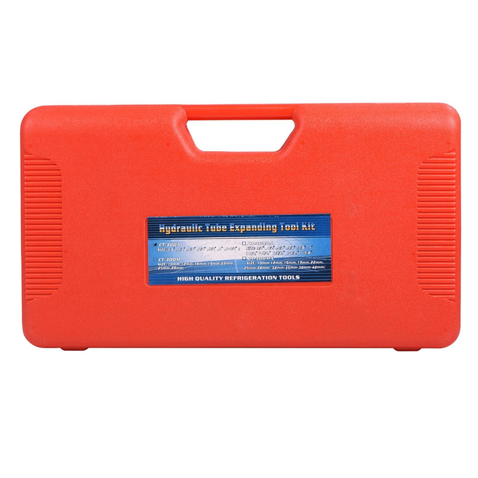 

Гидравлический комплект для расширения труб CT300A Инструмент для расширения труб с 7 расширительными головками красный