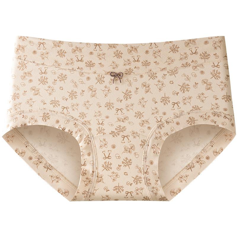 Girl In The Spring and Autumn Period and The New Cotton Cotton Antibacterial File Waist Boxer Briefs