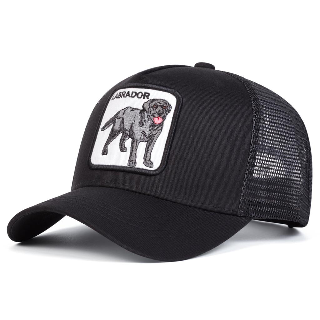 Women Labrador Puppy Embroidery Baseball Net Caps Spring And Summer Outdoor Use Adjustable Casual Hats Sunscreen Hat Sportss Cap For Men And