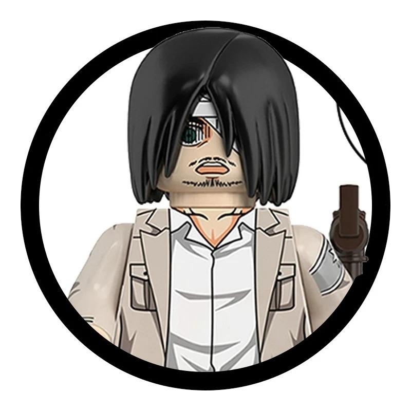 Blind Box Building Blocks Mini Model Figures Attack on Titan Levi Ackerman Eren Mikasa Giant Annie Halloween Christmas Gifts Toy