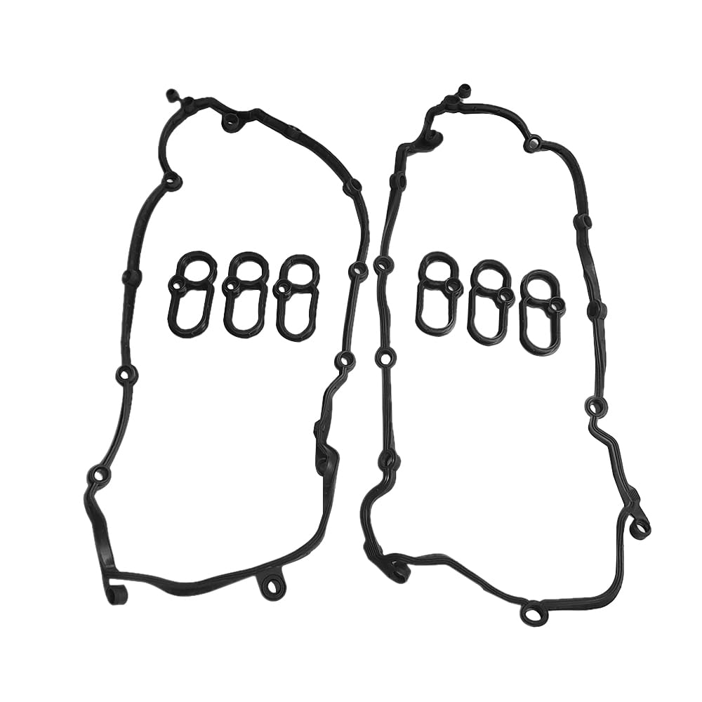 Valve Cover Gasket Set Replacement Compatible with Jaguar/with Land Rover AJ126 3.0L V6 Supercharged SC, LR041869 LR089050 LR011220 LR014345