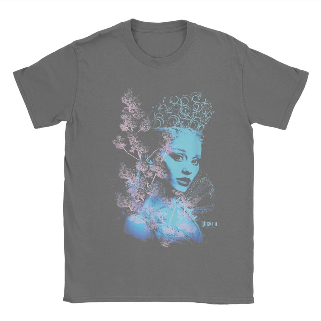 Wicked For Good Glinda Striking Portrait T-Shirt for Men 100% Cotton Tee Shirt Short Sleeve T Shirt New Arrival Clothing