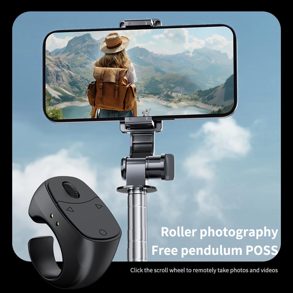 Intelligent Roller Fingertip Ring Wireless Bluetooth Remote Control Selfie Button Video Page Turner Scroller for iPhone Android