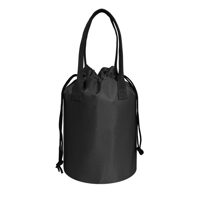 Insulated Double-Layer Waterproof Bento Bag with Logo чёрный