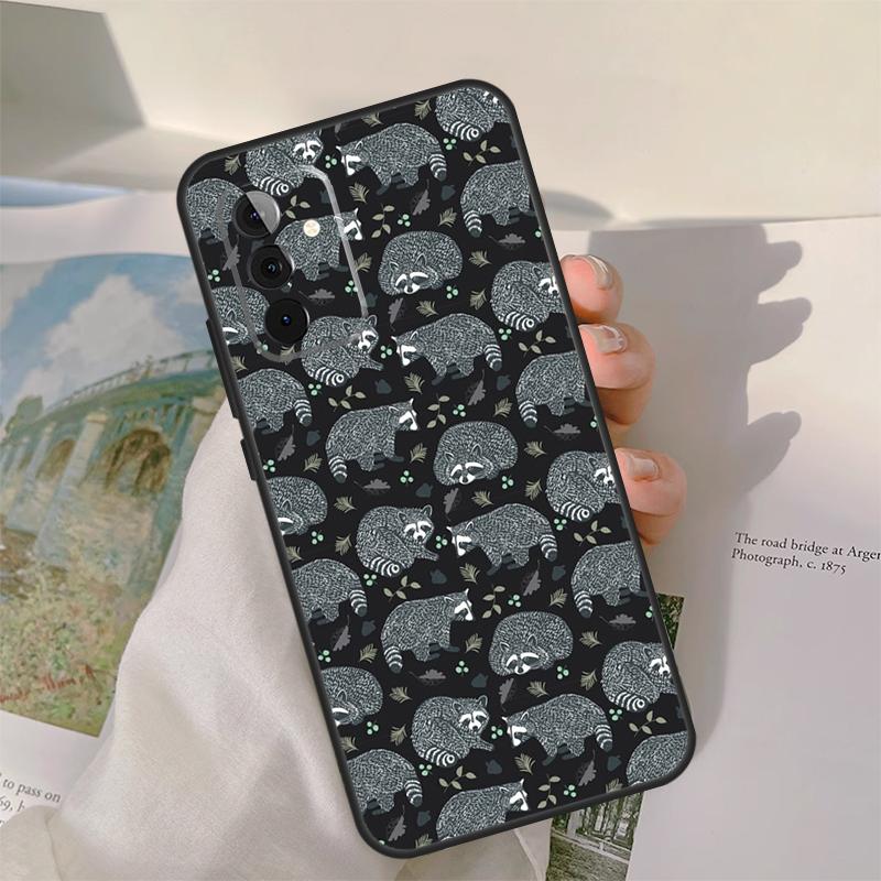 Raccoon Animal Case For Samsung Galaxy A16 A26 A56 A36 A06 A52 A53 A33 A13 A34 A54 A14 A15 A35 A55 A22 A32