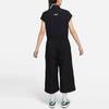 Nike Solid Color Casual Micro Logo Printed Short Sleeve Jumpsuit Women Jumpsuits Black DR5627-010