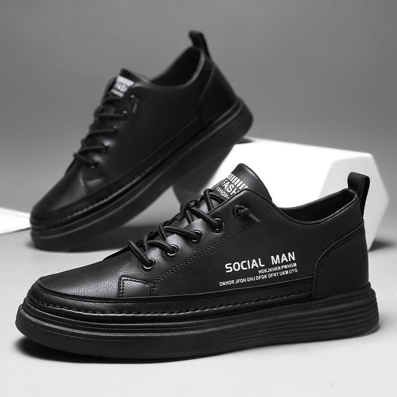 Men's Casual Sneakers Fashion Designer Sneakers Outdoor Comfortable Leather Shoes Summer Versatile Chunky Shoes Tenis Masculino