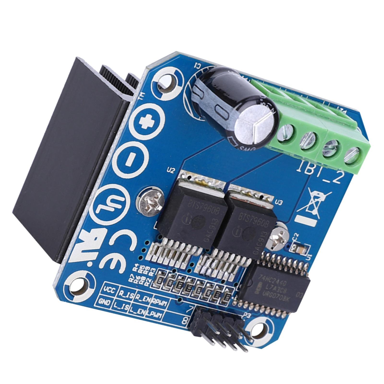 

Модуль приводу двигуна Потужний драйвер для розумного автомобіля BTS7960 43A Електричні компоненти